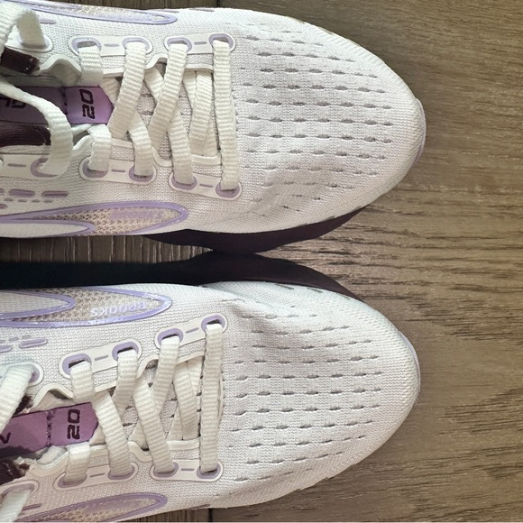 Brooks Glycerin 20 Women’s Running Shoes Size 7.5 White Purple - Picture 9 of 11